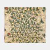 William Morris Floral Fruit Garden Blume Classic Fleecedecke (Vorderseite (Horizontal))