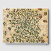 William Morris Floral Fruit Garden Blume Classic Gästebuch (Rückseite)