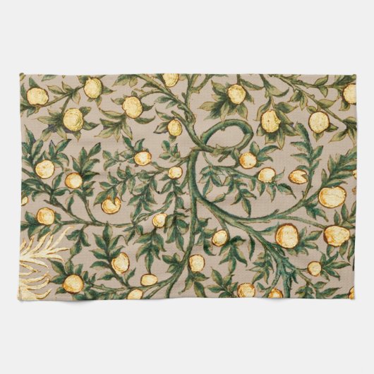 William Morris Floral Fruit Garden Blume Classic Geschirrtuch (Horizontal)