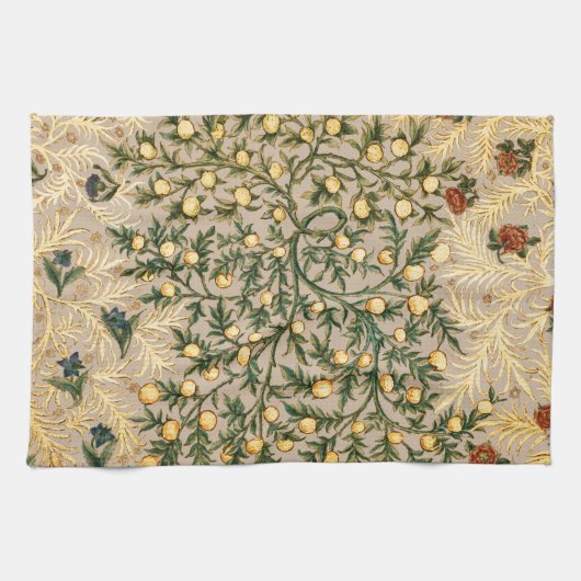 William Morris Floral Fruit Garden Blume Classic Geschirrtuch (Horizontal)