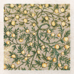 William Morris Floral Fruit Garden Blume Classic Glasuntersetzer
