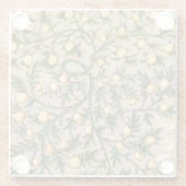 William Morris Floral Fruit Garden Blume Classic Glasuntersetzer (Rückseite)