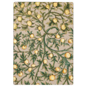 William Morris Floral Fruit Garden Blume Classic Klemmbrett (Rückseite)