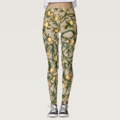 William Morris Floral Fruit Garden Blume Classic Leggings (Vorderseite)