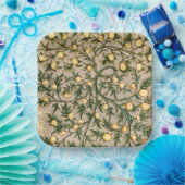 William Morris Floral Fruit Garden Blume Classic Pappteller (Party)