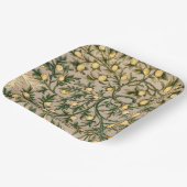 William Morris Floral Fruit Garden Blume Classic Pappteller (Gewinkelt)