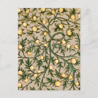 William Morris Floral Fruit Garden Blume Classic Postkarte