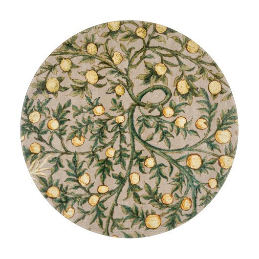 William Morris Floral Fruit Garden Blume Classic Schneidebrett (Vorderseite)