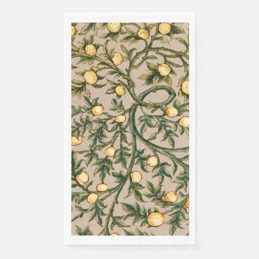 William Morris Floral Fruit Garden Blume Classic Serviette (Vorderseite)