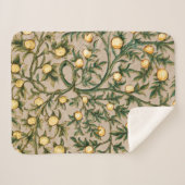 William Morris Floral Fruit Garden Blume Classic Sherpadecke (Vorderseite (Horizontal))