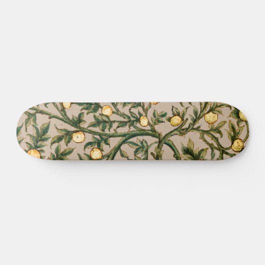 William Morris Floral Fruit Garden Blume Classic Skateboard (Horizontal)