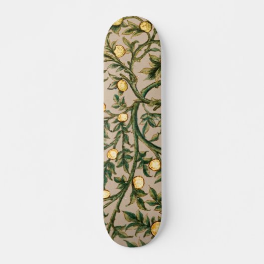William Morris Floral Fruit Garden Blume Classic Skateboard (Vorne)