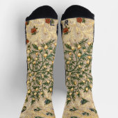William Morris Floral Fruit Garden Blume Classic Socken (Oben)