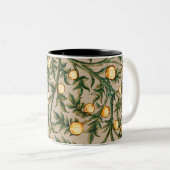William Morris Floral Fruit Garden Blume Classic Zweifarbige Tasse (VorderseiteRechts)