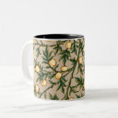 William Morris Floral Fruit Garden Blume Classic Zweifarbige Tasse (Vorderseite Links)
