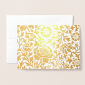 William Morris FLORAL GOLD Foil Card Folienkarte (Vorderseite mit Umschlag)