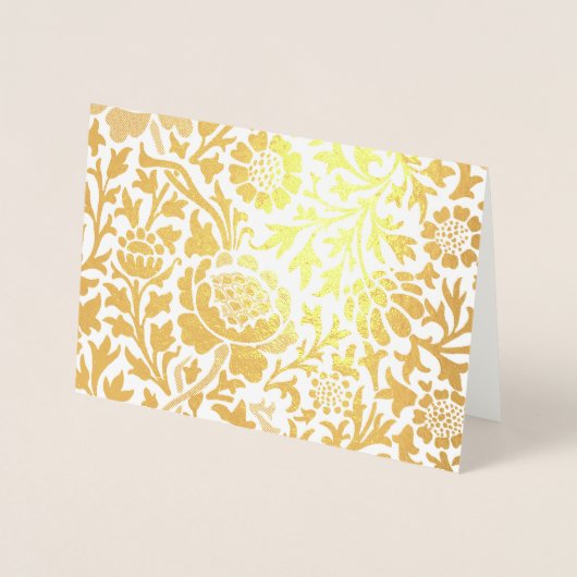 William Morris FLORAL GOLD Foil Card Folienkarte (Vorderseite)