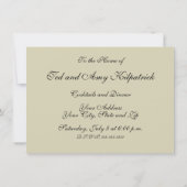 William Morris Floral lila willow art print design Einladung (Rückseite)