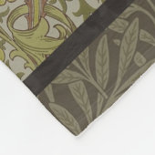 William Morris Floral lila willow art print design Fleecedecke (Ecke)