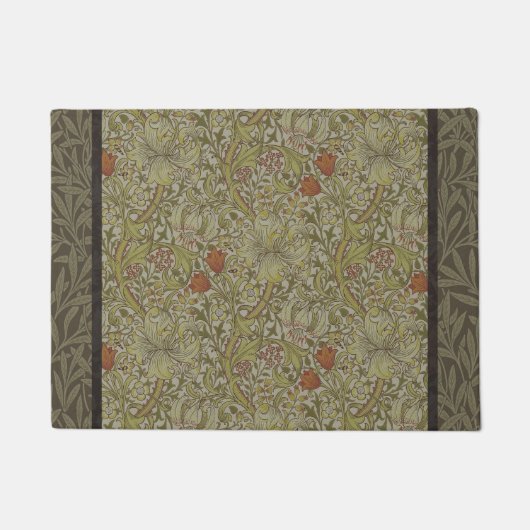 William Morris Floral lila willow art print design Fußmatte (Vorderseite)