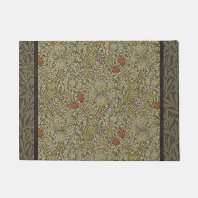 William Morris Floral lila willow art print design Fußmatte (Vorderseite)