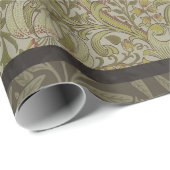 William Morris Floral lila willow art print design Geschenkpapier (Rolleneckpunkt)