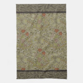 William Morris Floral lila willow art print design Geschirrtuch (Vertikal)