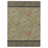 William Morris Floral lila willow art print design Klemmbrett (Rückseite)