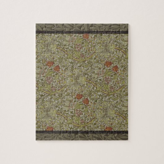 William Morris Floral lila willow art print design Puzzle (Vertikal)