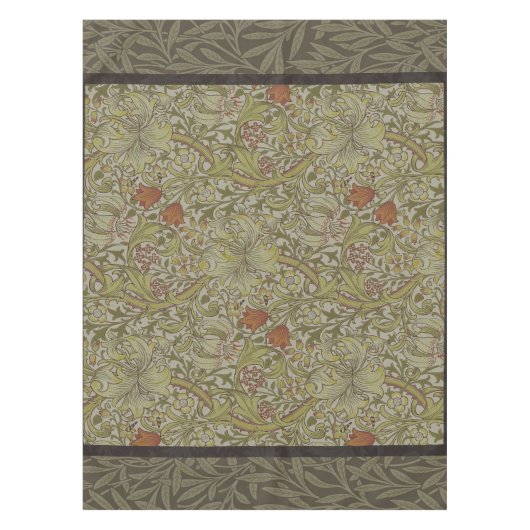 William Morris Floral lila willow art print design Tischdecke (Vorderseite)