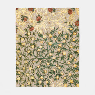 William Morris Floral Obstgarten-Blume Klassiker Fleecedecke