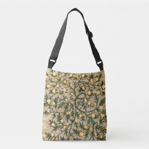 William Morris Floral Obstgarten-Blume Klassiker Tragetaschen Mit Langen Trägern
