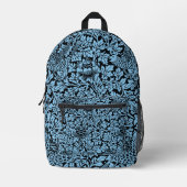 William Morris Floral Pattern Bird Anenome Bedruckter Rucksack (Vorderseite)