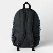 William Morris Floral Pattern Bird Anenome Bedruckter Rucksack (Rückseite)
