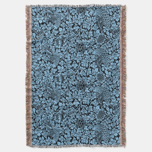 William Morris Floral Pattern Bird Anenome Decke (Vorderseite Vertikal)