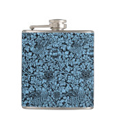 William Morris Floral Pattern Bird Anenome Flachmann (Vorderseite)