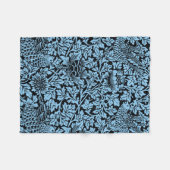 William Morris Floral Pattern Bird Anenome Fleecedecke (Vorderseite (Horizontal))