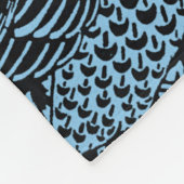 William Morris Floral Pattern Bird Anenome Fleecedecke (Ecke)