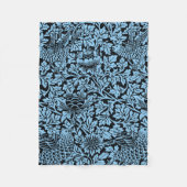 William Morris Floral Pattern Bird Anenome Fleecedecke (Vorderseite)