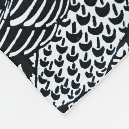 William Morris Floral Pattern Bird Anenome Fleecedecke (Ecke)