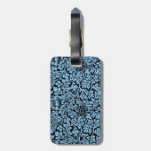 William Morris Floral Pattern Bird Anenome Gepäckanhänger (Rückseite vertikal)