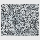 William Morris Floral Pattern Bird Anenome Geschenkpapier (Flach)