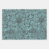 William Morris Floral Pattern Bird Anenome Geschenkpapier Set (Vorderseite 3)