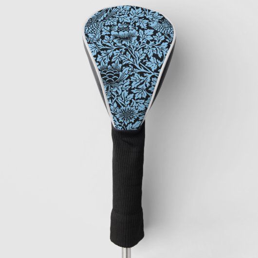 William Morris Floral Pattern Bird Anenome Golf Headcover (Vorderseite)