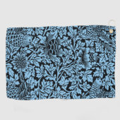 William Morris Floral Pattern Bird Anenome Golfhandtuch (Horizontal)