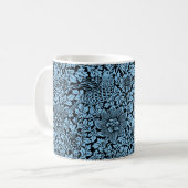 William Morris Floral Pattern Bird Anenome Kaffeetasse (Vorderseite Links)