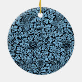 William Morris Floral Pattern Bird Anenome Keramikornament (Hinten)
