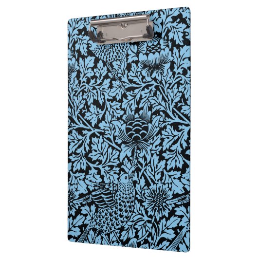 William Morris Floral Pattern Bird Anenome Klemmbrett (Links)