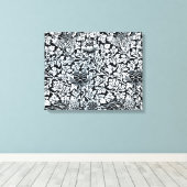 William Morris Floral Pattern Bird Anenome Leinwanddruck (Insitu (Holzboden))
