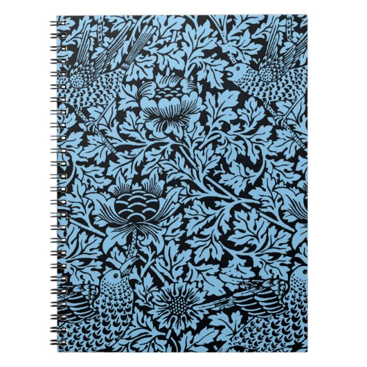 William Morris Floral Pattern Bird Anenome Notizblock (Vorderseite)